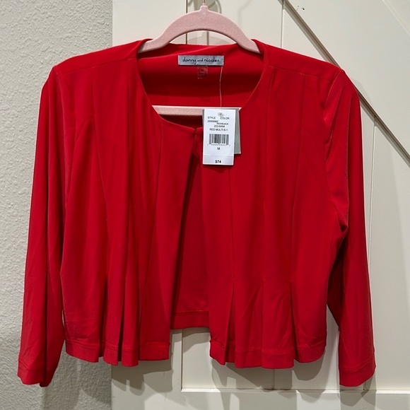 NWT Danny and Nicole red little cute jacket. Pit 19”. Length 17”. - Picture 1 of 5